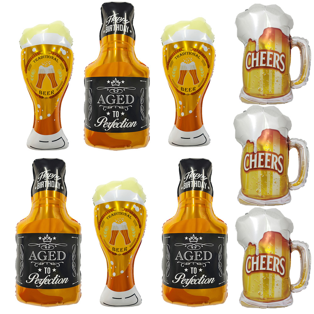 Wine Or Beer - แก้ววิสกี้ 3 ใบ, แก้วเบียร์แฮปปี้ 3 ใบ,