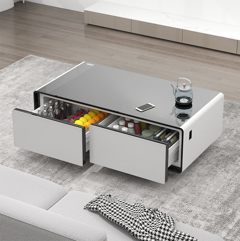 Wine Beer Fridge - โต๊ะกาแฟอัจฉริยะ ตู้เย็นมินิบาร์ สำหรับแช่ไวน์ เบียร์ เครื่องดื่ม เฟอร์นิเจอร์ห้องนั่งเล่น