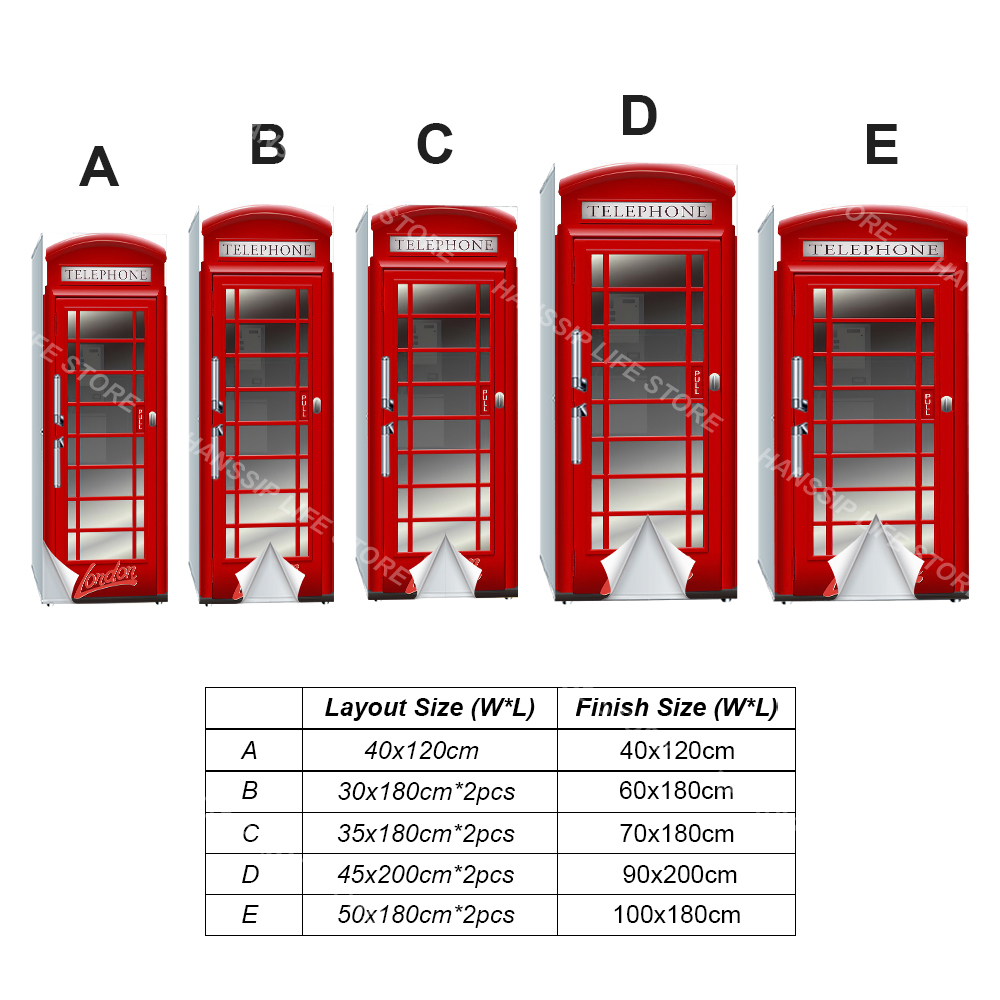 Retro โทรศัพท์บูธพิมพ์ตู้เย็นแ - Wine Beer Fridge บทวิจารณ์และราคา