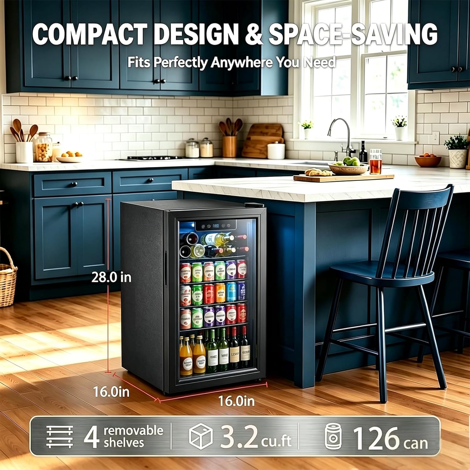 ตู้แช่เครื่องดื่มขนาด 3.2 คิวบ - Wine Beer Fridge บทวิจารณ์และราคา