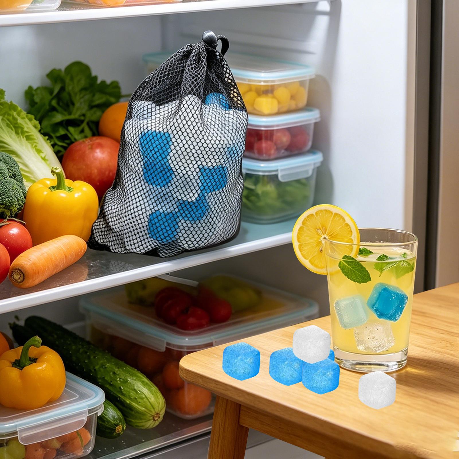 100 ชิ้น น้ำแข็งก้อนแบบใช้ซ้ำไ - Wine Beer Refrigerator บทวิจารณ์และราคา