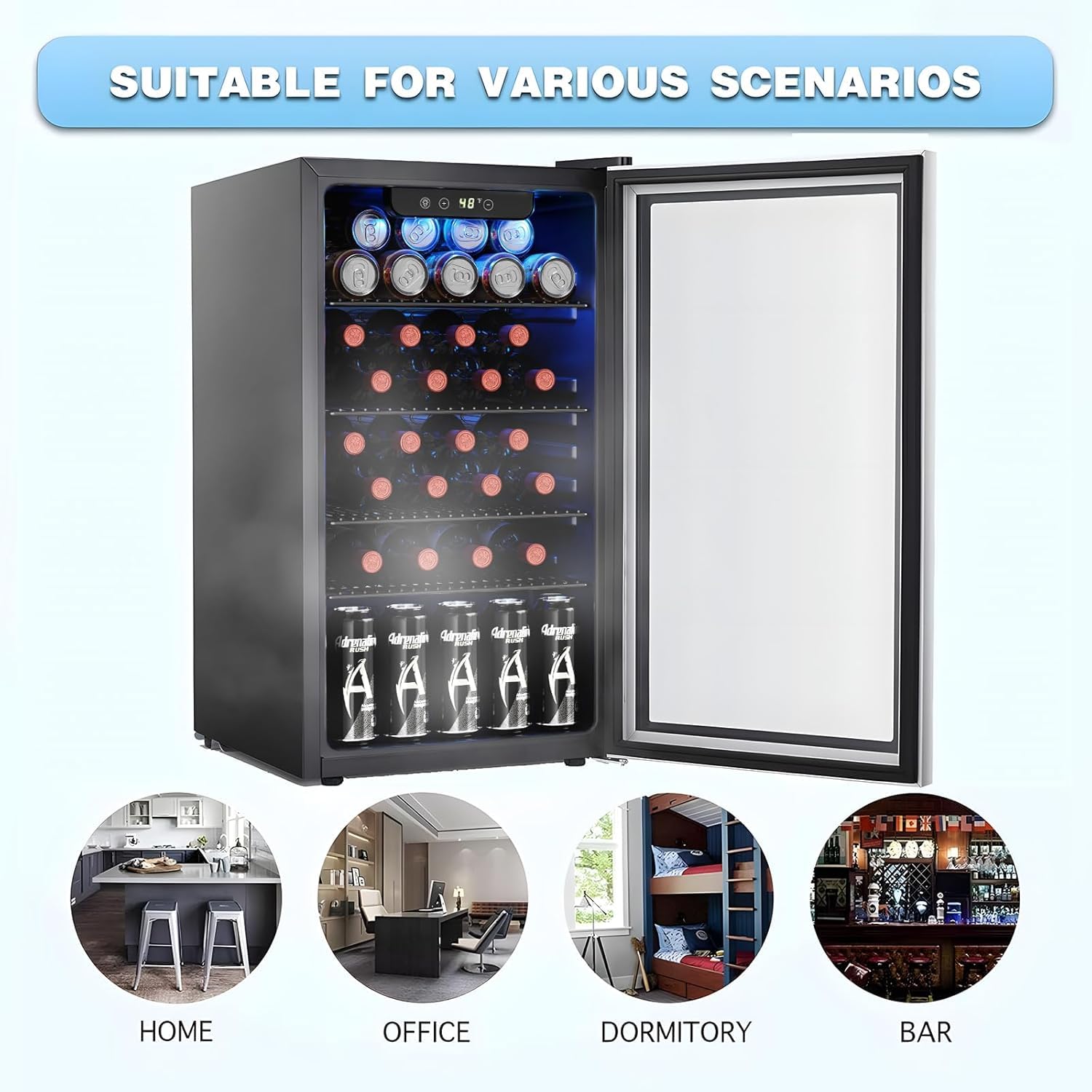 ตู้แช่ไวน์/ตู้เย็นขนาดเล็ก 26  - Wine Beer Refrigerator บทวิจารณ์และราคา