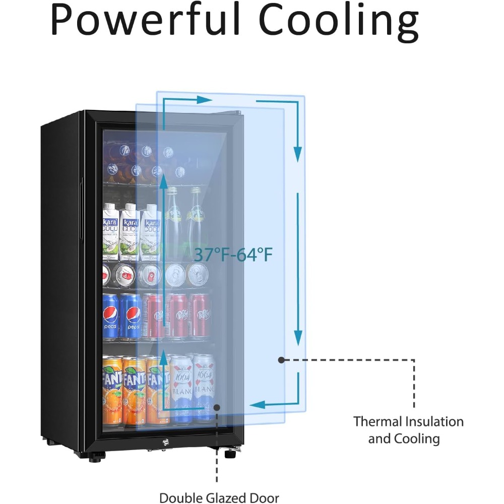ตู้เย็นเครื่องดื่ม, ตู้เย็นขนา - Wine Beer Refrigerator บทวิจารณ์และราคา
