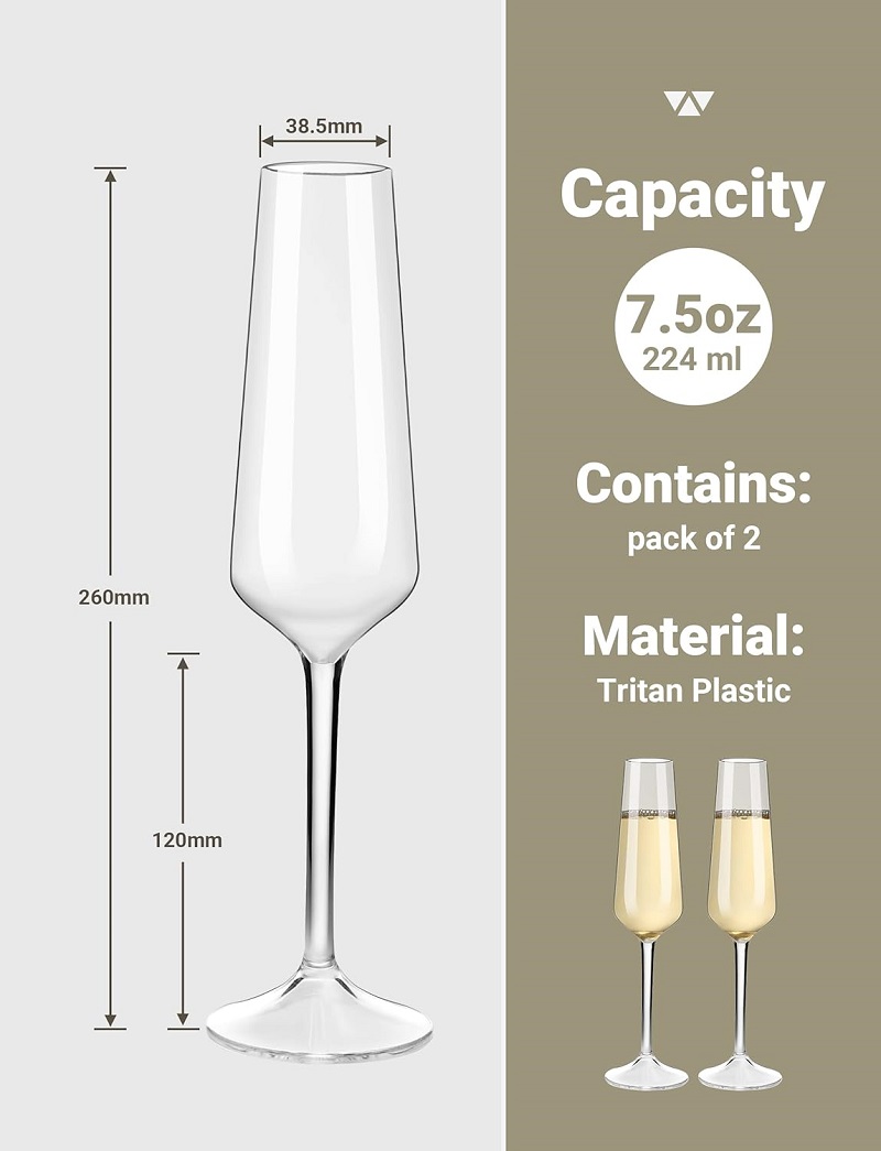 MICHLEY Unbreakable ขลุ่ยแชมเป - Wine Or Beer บทวิจารณ์และราคา